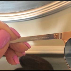 Tom Ford black matte and gold sunglasses . Excellent condition.